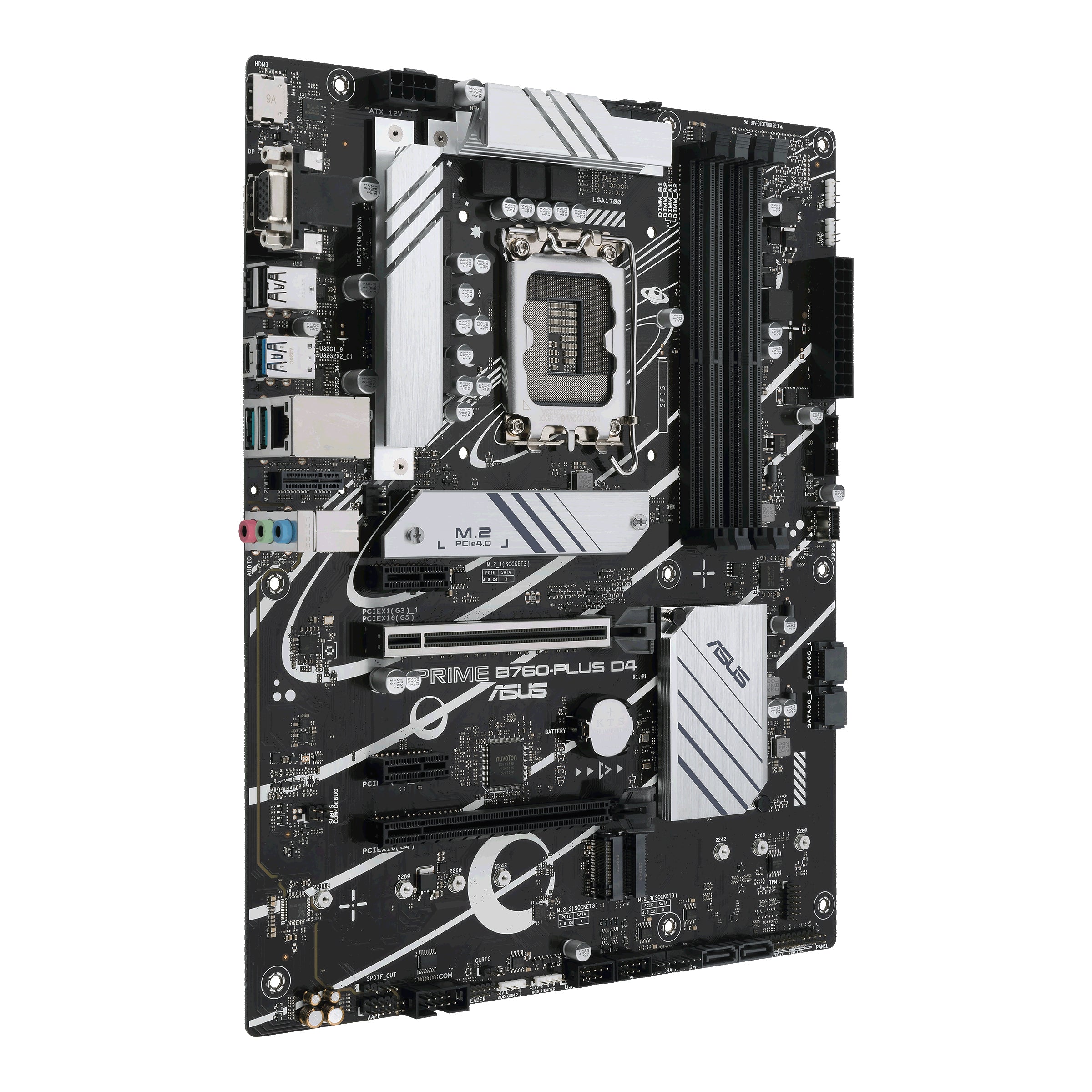 Placa base asus intel prime b760 - plus d4 atx -  4x ddr4 -  4x sata 6gb - s -  3x usb 3.2 -  1x usb tipo c -  2x usb 2.0 90mb1cw0 - m0eay0