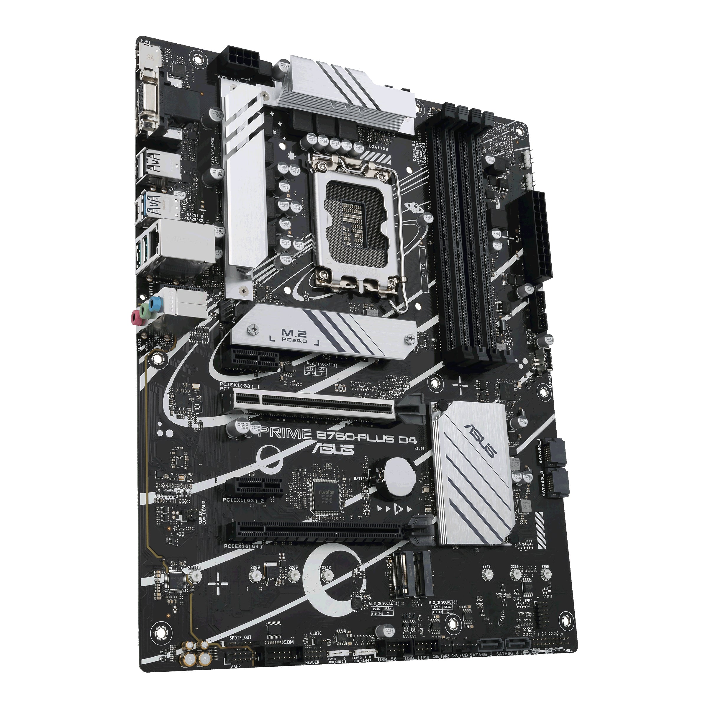 Placa base asus intel prime b760 - plus d4 atx -  4x ddr4 -  4x sata 6gb - s -  3x usb 3.2 -  1x usb tipo c -  2x usb 2.0 90mb1cw0 - m0eay0