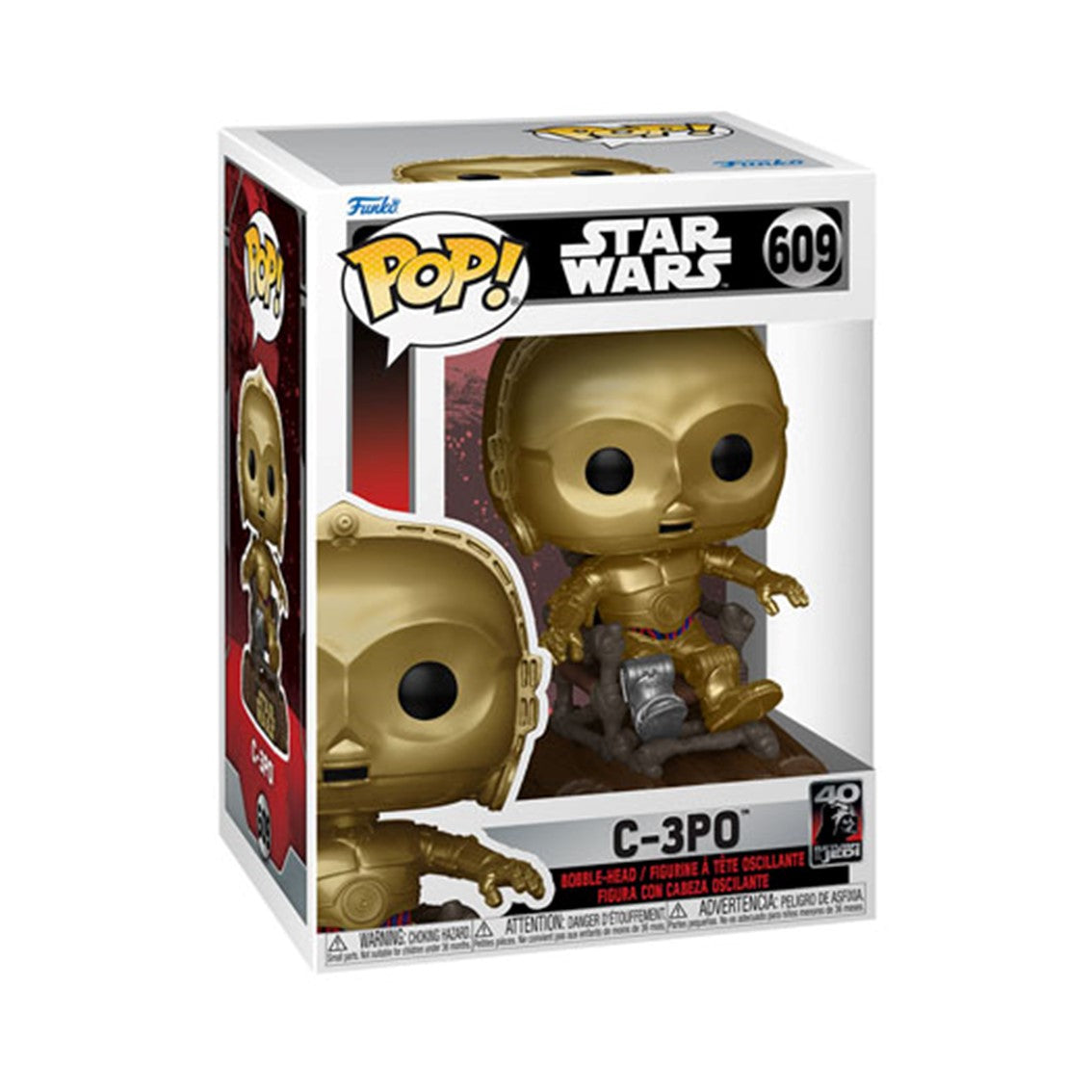 Funko pop star wars retorno del jedi 40 aniversario c - 3po en silla 70744