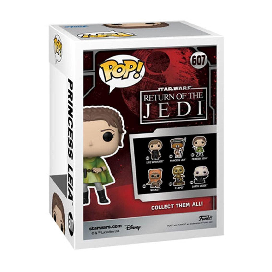 Funko pop star wars retorno del jedi 40 aniversario princesa leia 70747