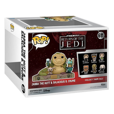 Funko pop deluxe star wars retorno del jedi 40 aniversario jabba con salacious 70742