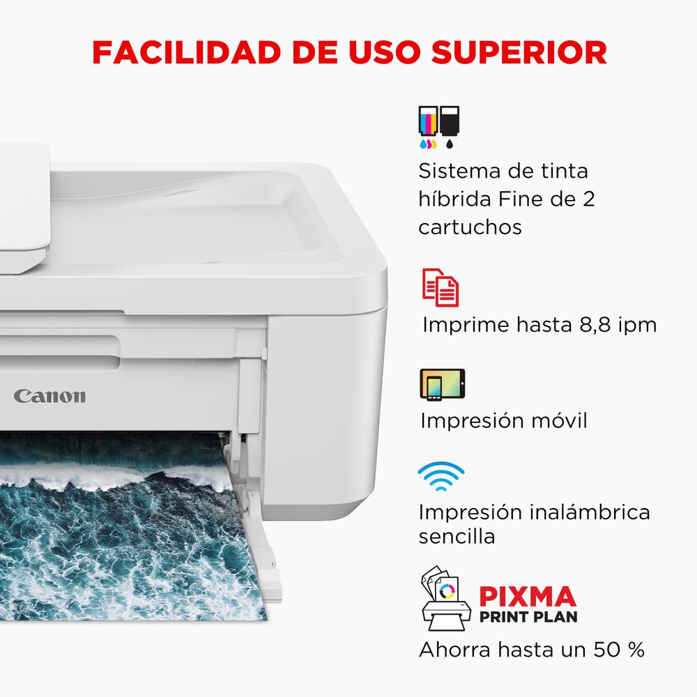 Multifuncion canon pixma ts3550i inyeccion color a4 wifi pixma print plan