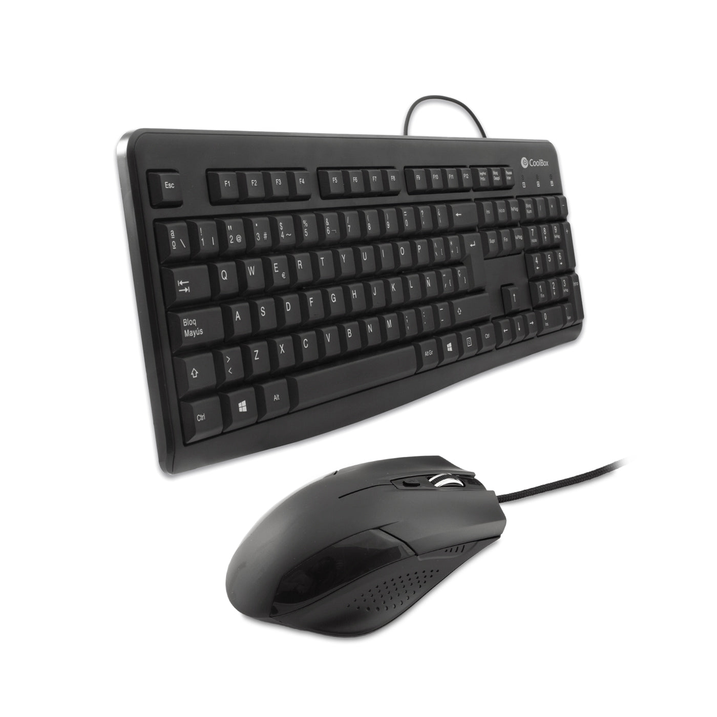 Kit teclado + raton coolbox usb negro coo - ktr - 01u