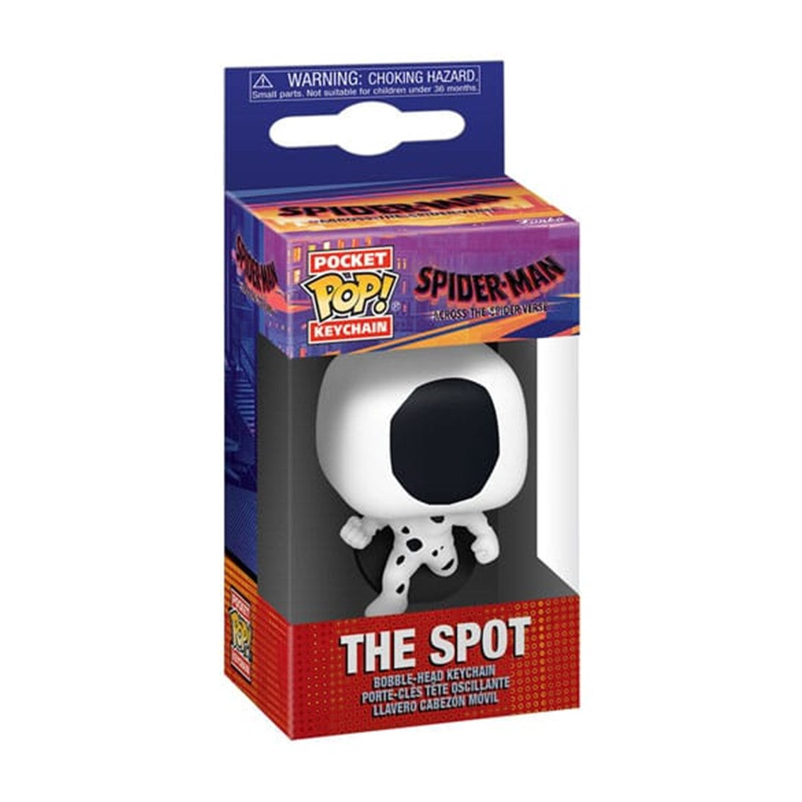 Llavero funko keychain spider - man across the spider - verse the spot 70944