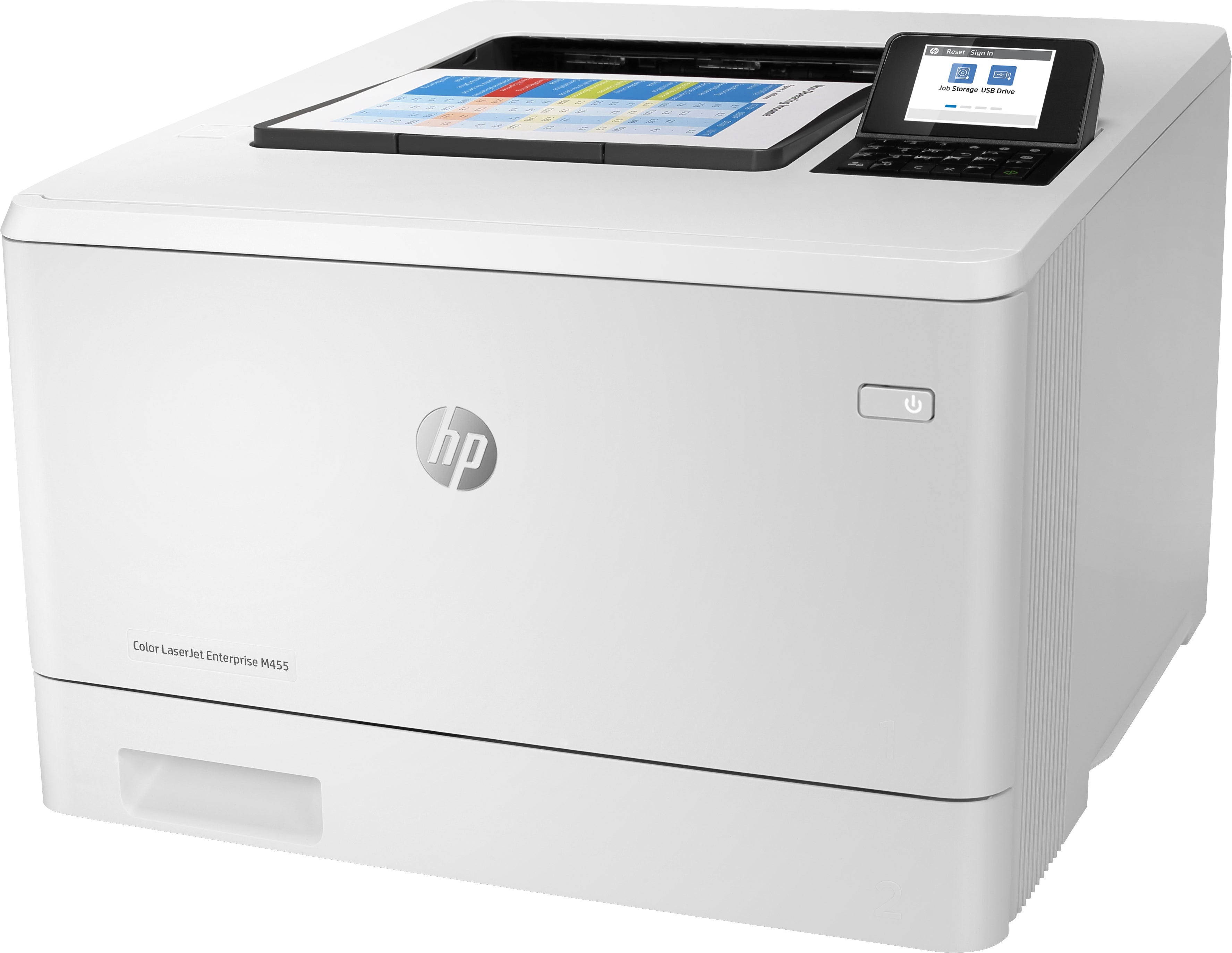 Impresora hp laser monocromo laserjet enterprise m455dn a4 -  27ppm -  1.25gb -  usb -  red -  wifi -  duplex