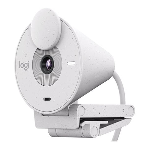 Webcam logitech brio 300 blanco crudo full hd -  usb tipo c