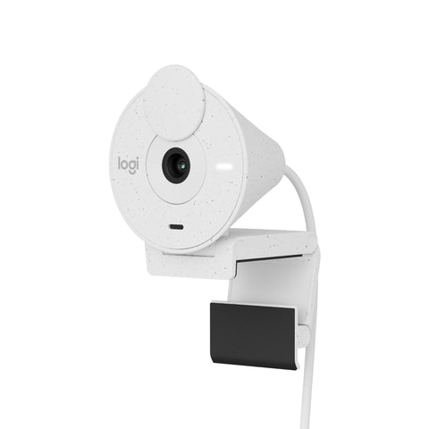 Webcam logitech brio 300 blanco crudo full hd -  usb tipo c