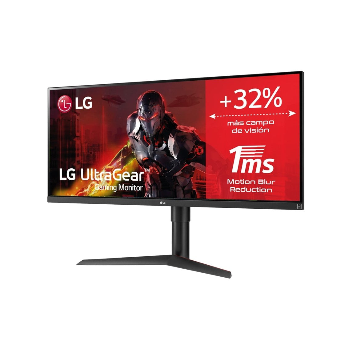 Monitor led curvo lg 34wp65cp 34pulgadas 3440 x 1440 5ms hdmi display port altavoces gaming