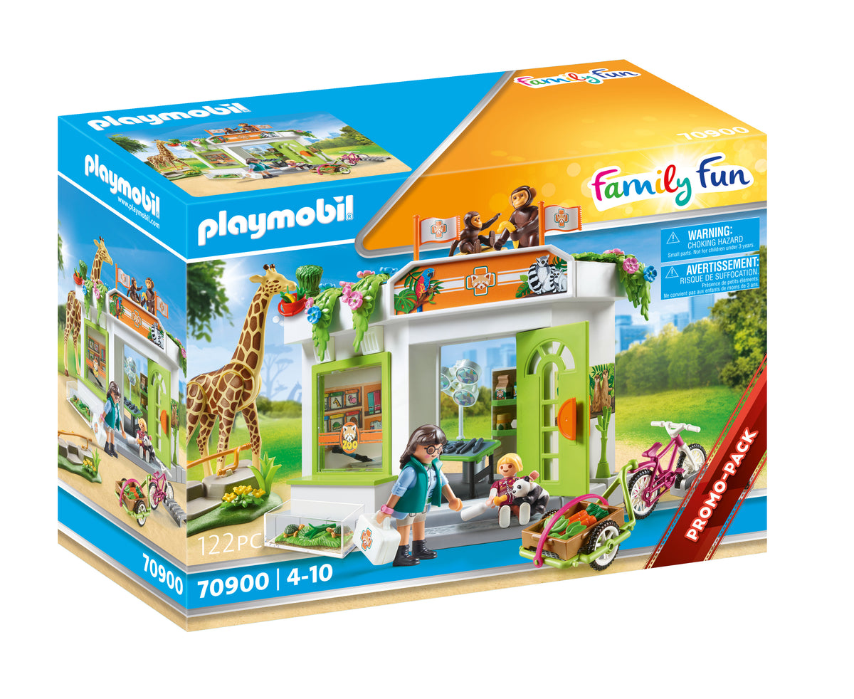 Playmobil family fun consulta veterinaria en el zoo