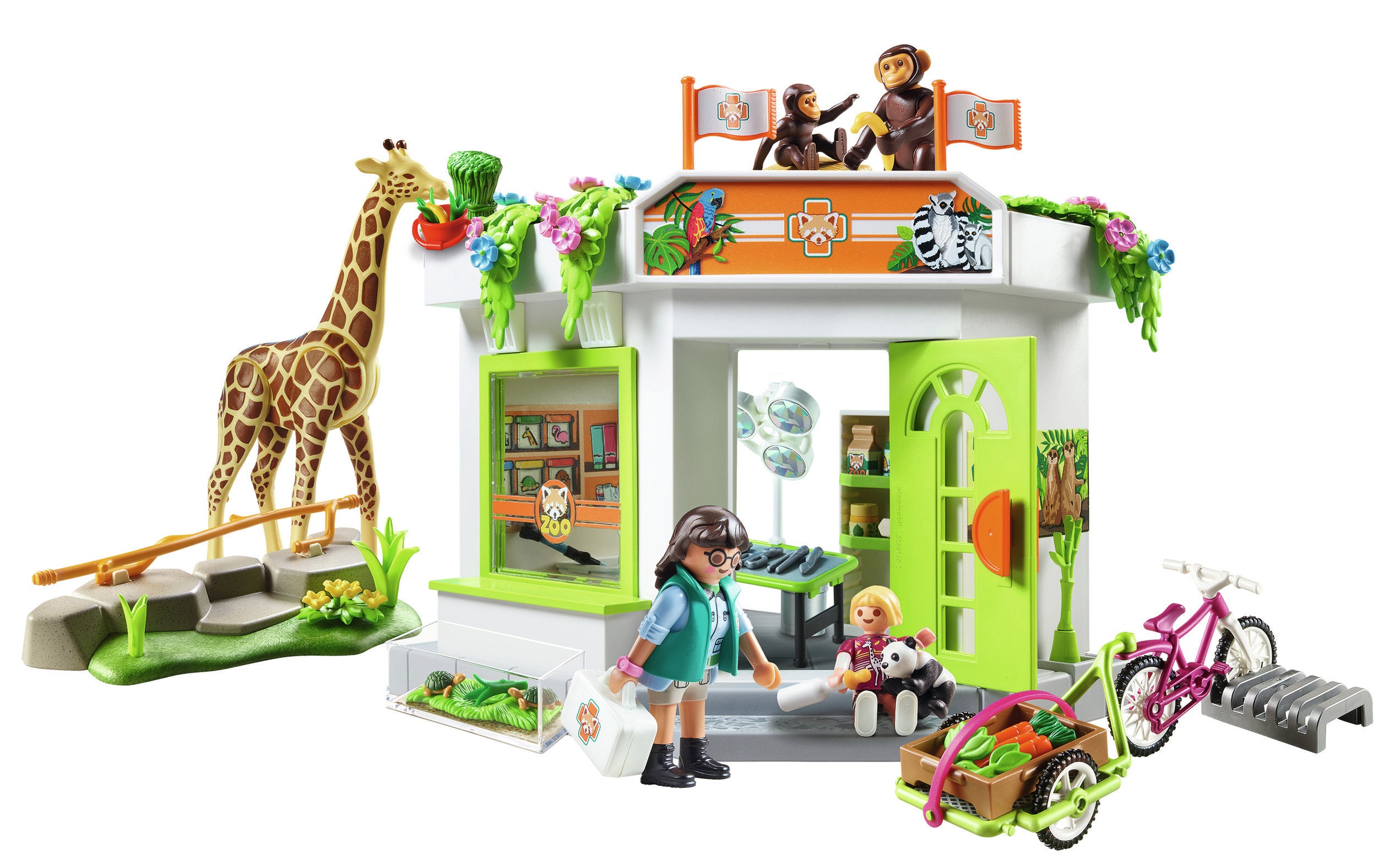 Playmobil family fun consulta veterinaria en el zoo