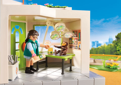 Playmobil family fun consulta veterinaria en el zoo