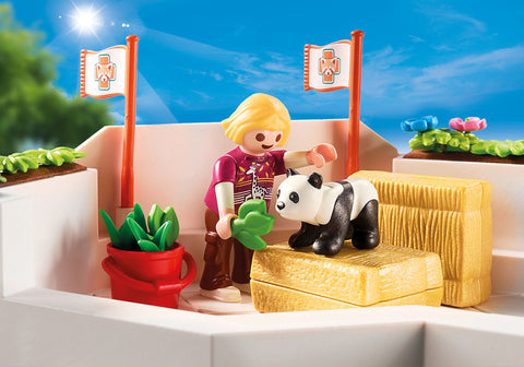 Playmobil family fun consulta veterinaria en el zoo