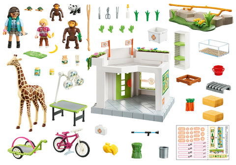 Playmobil family fun consulta veterinaria en el zoo