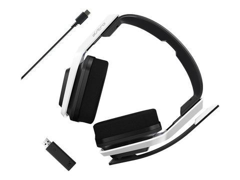 Auriculares con microfono logitech a20 astro gaming wireless inalambrico blanco - verde