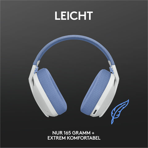 Auriculares con microfono logitech g435 gaming wireless inalambrico blanco