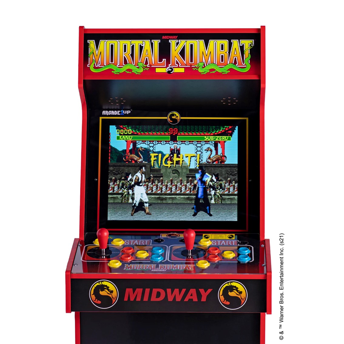 Maquina recreativa wifi arcade 1 up legacy -  mortal kombat 30 aniversario