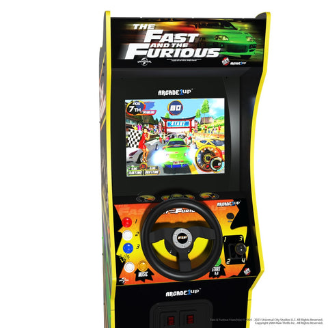 Maquina recreativa arcade 1 up deluxe racing -  the fast & the furious