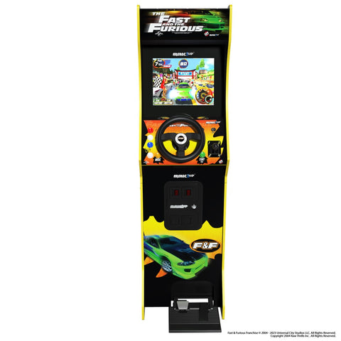 Maquina recreativa arcade 1 up deluxe racing -  the fast & the furious