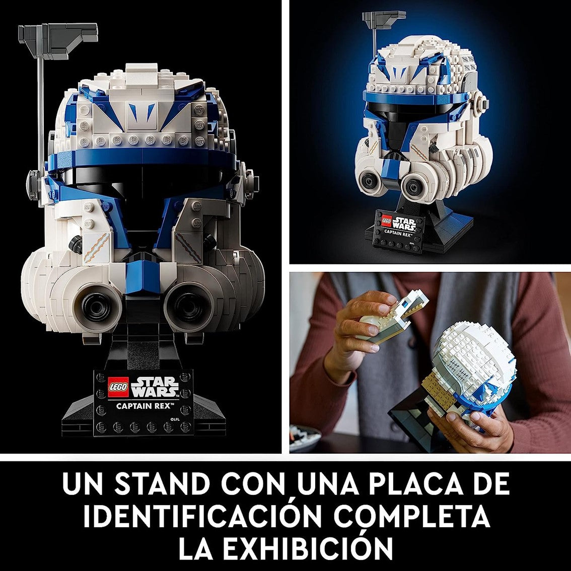 Lego star wars casco del capitán rex