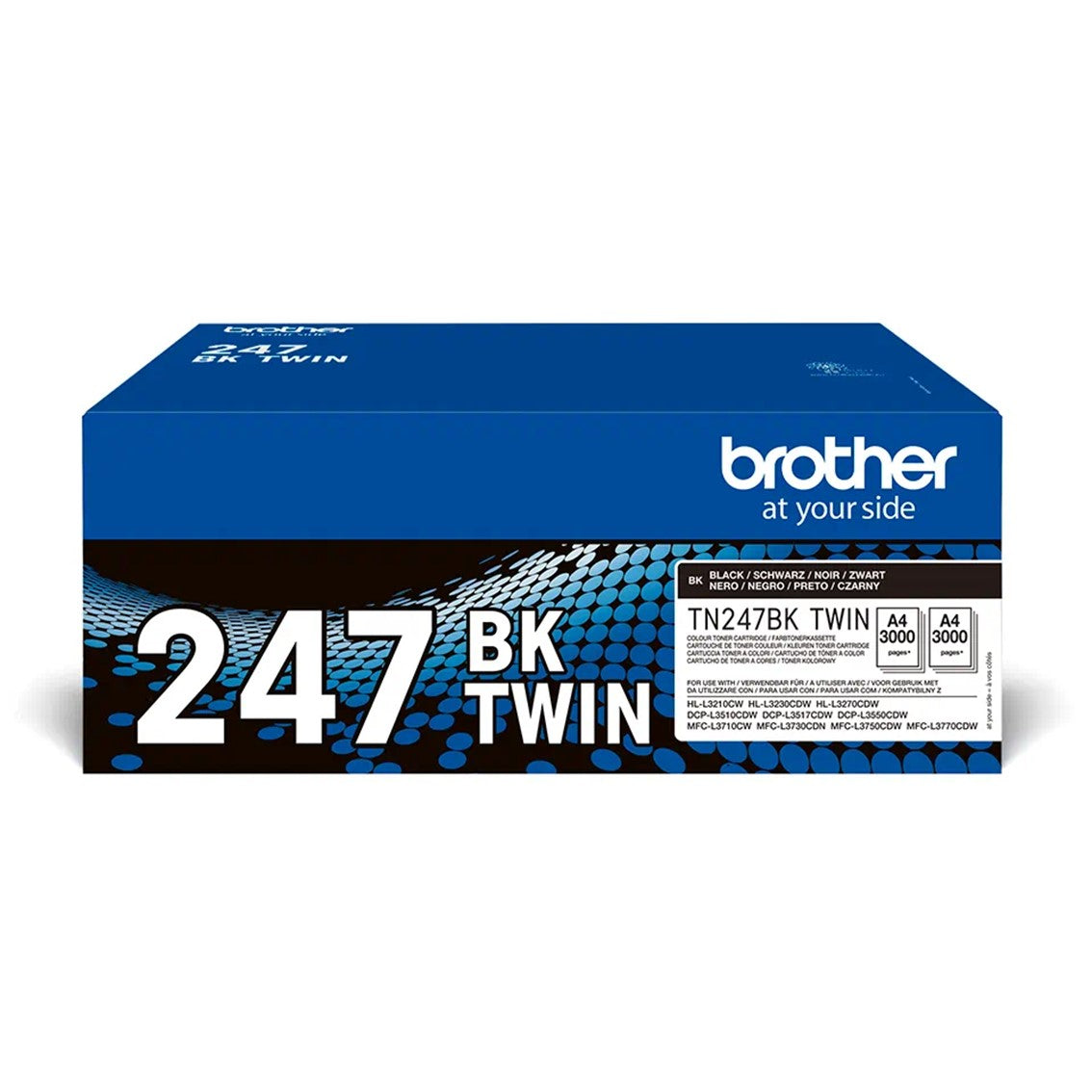 Pack toner brother tn247bktwin negro larga duracion