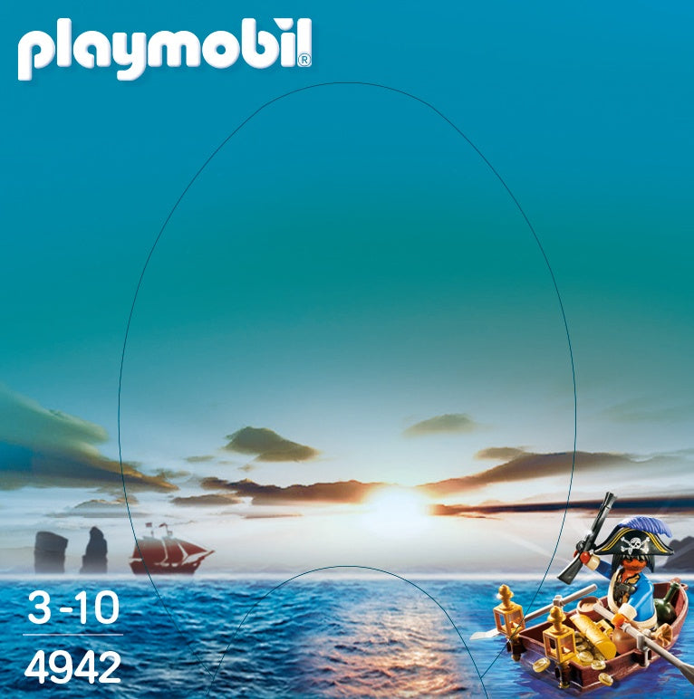 Playmobil huevo pirata con bote