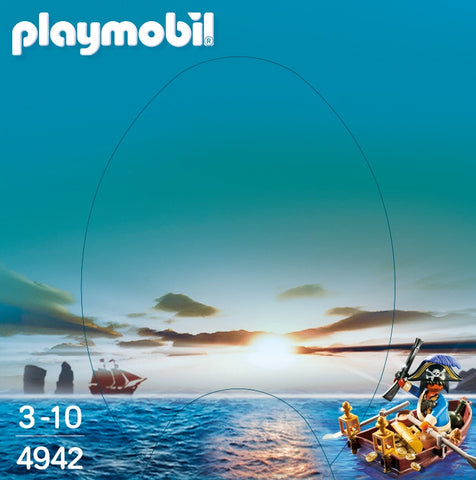 Playmobil huevo pirata con bote