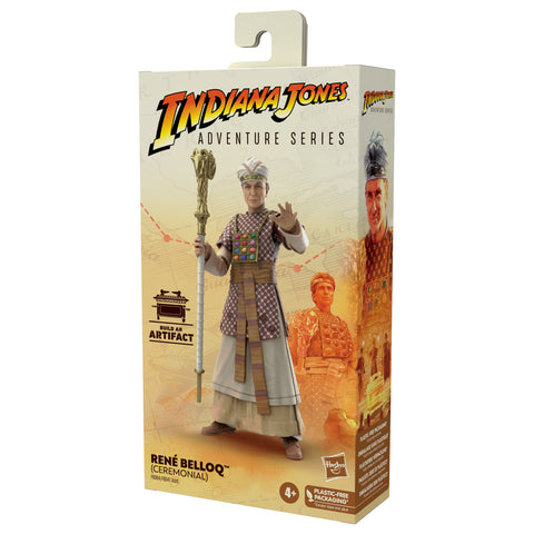 Figura hasbro indian jones adventure series -  rené belloq (ceremonial)