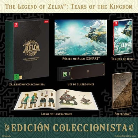 Juego nintendo switch -  the legend of zelda: tears of the kingdom edicion coleccionista