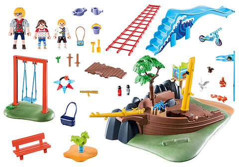 Playmobil city life parque de aventuras con barco naufragado