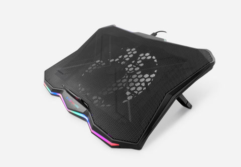 Soporte - base refrigeracion para portatil deep gaming rbw - 17 hasta 17.3pulgadas