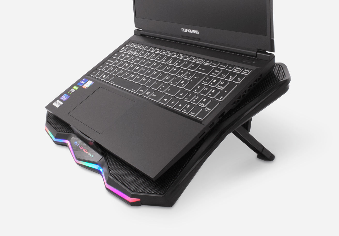 Soporte - base refrigeracion para portatil deep gaming rbw - 17 hasta 17.3pulgadas