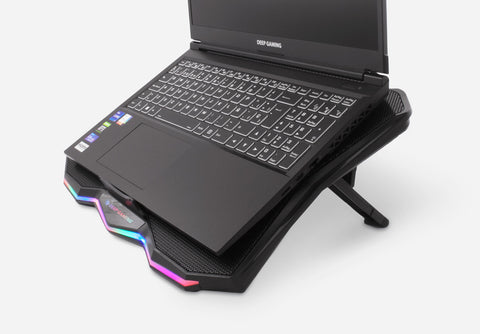 Soporte - base refrigeracion para portatil deep gaming rbw - 17 hasta 17.3pulgadas