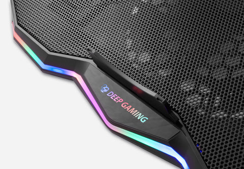 Soporte - base refrigeracion para portatil deep gaming rbw - 17 hasta 17.3pulgadas