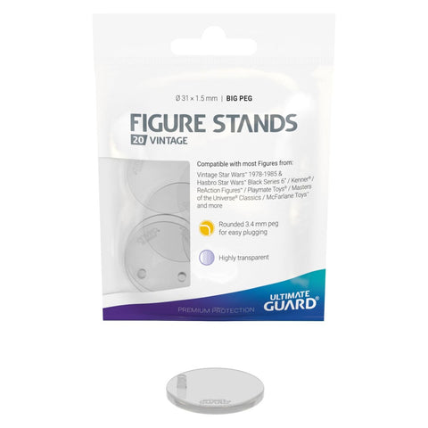 Soportes de figuras ultimate guard big peg vintage 20 unidades