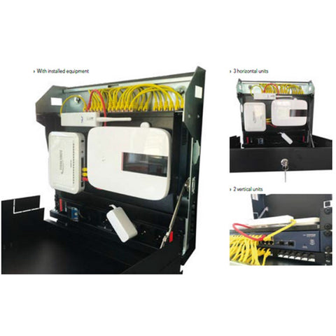 Armario rack wp 19pulgadas 5u negro vertical