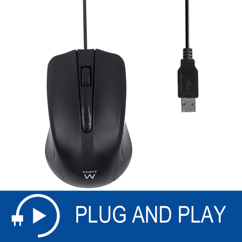 Mouse raton ewent ew3300 - usb - 1000 ppp