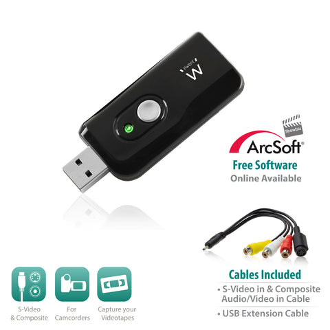 Capturadora de video usb ewent ew3707 s - video