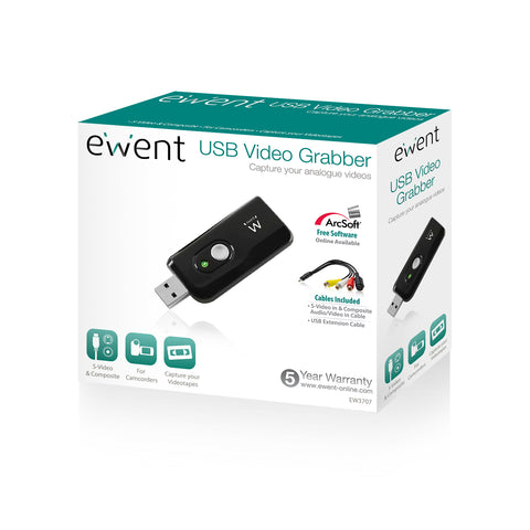 Capturadora de video usb ewent ew3707 s - video