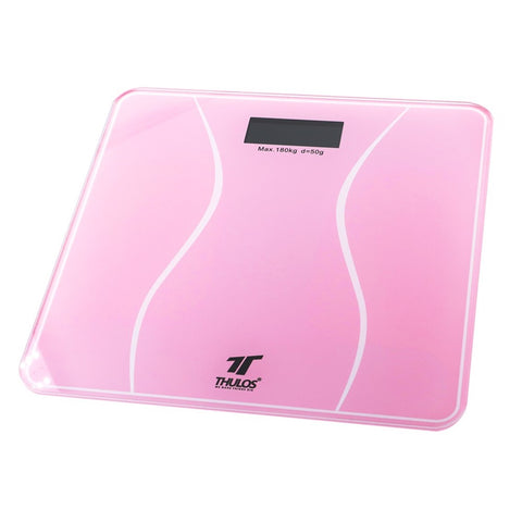 Bascula de baño thulos th - bd119 rosa carga maxima 180kg