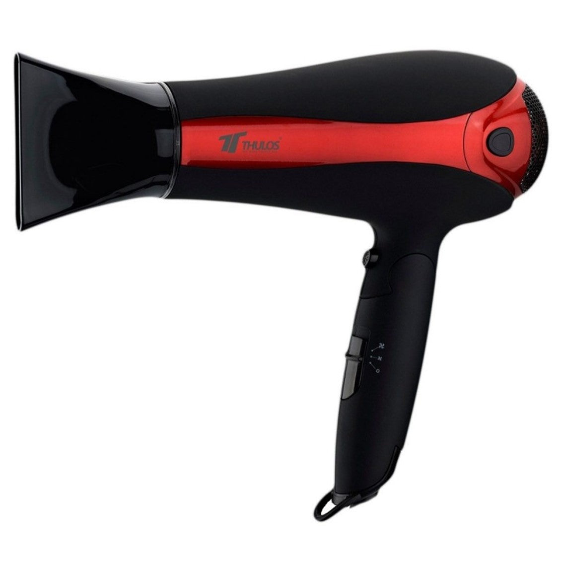 Secador de pelo thulos th - hd2000 negro - rojo 2000w ionico