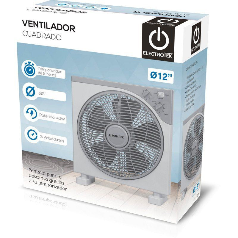 Ventilador de sobremesa thulos et - f12bx 30cm 40w