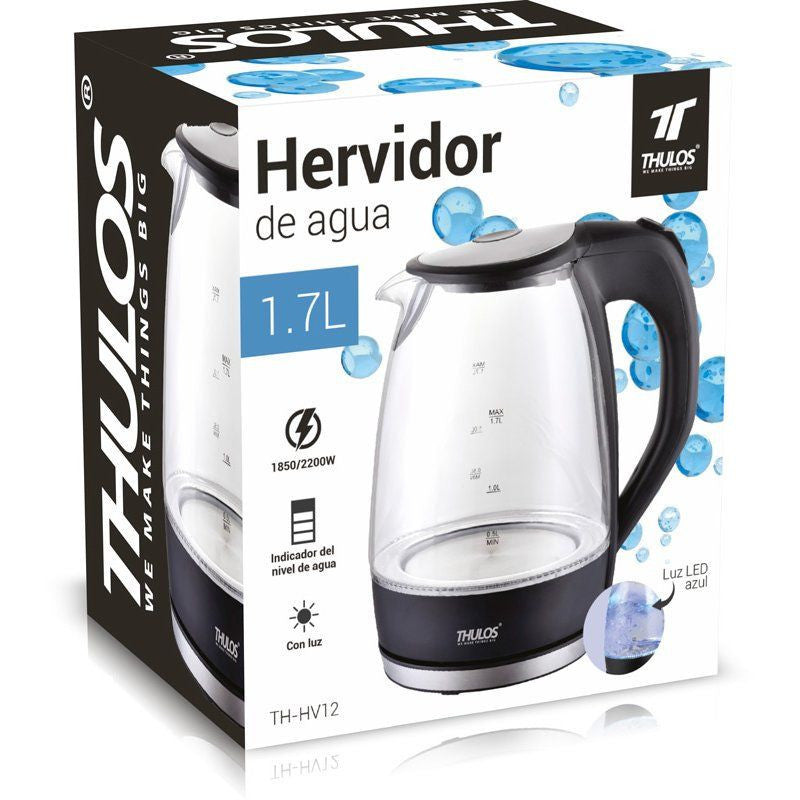 Hervidora de agua thulos th - hv12 1850w - 2200w 1.7l