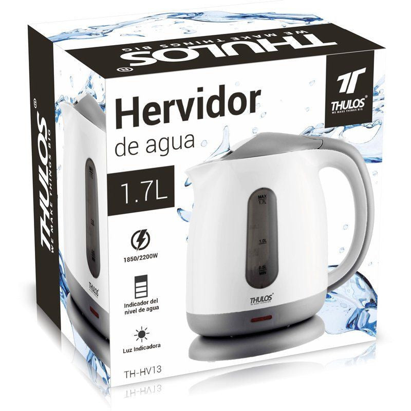 Hervidora de agua thulos th - hv13 1850w - 2200w 1.7l