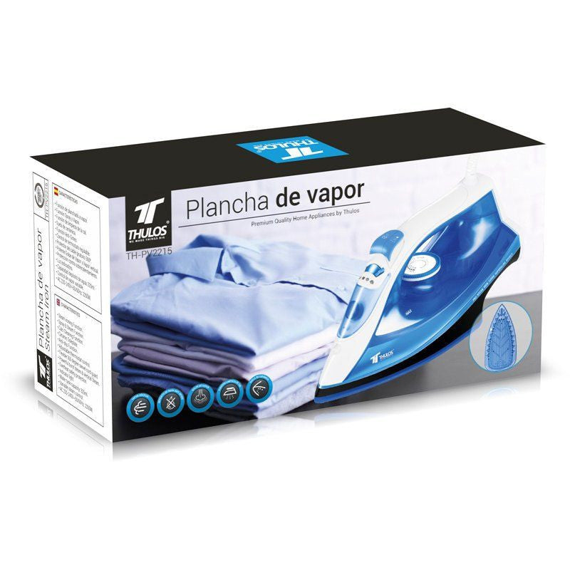 Plancha de vapor thulos th - pv2215 azul 2200w