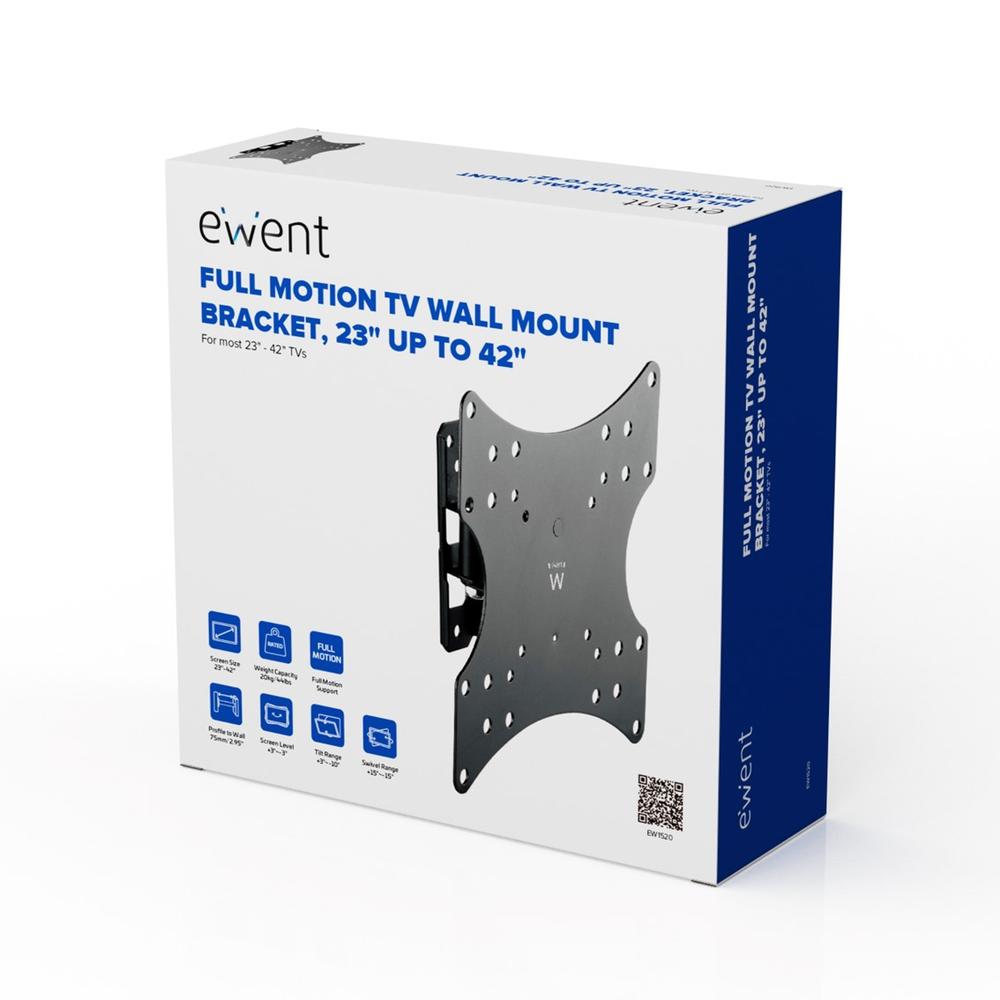 Soporte de pared ewent ew1520 para tv de 23pulgadas - 42pulgadas carga maxima 20kg