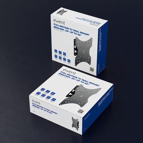 Soporte de pared ewent ew1520 para tv de 23pulgadas - 42pulgadas carga maxima 20kg
