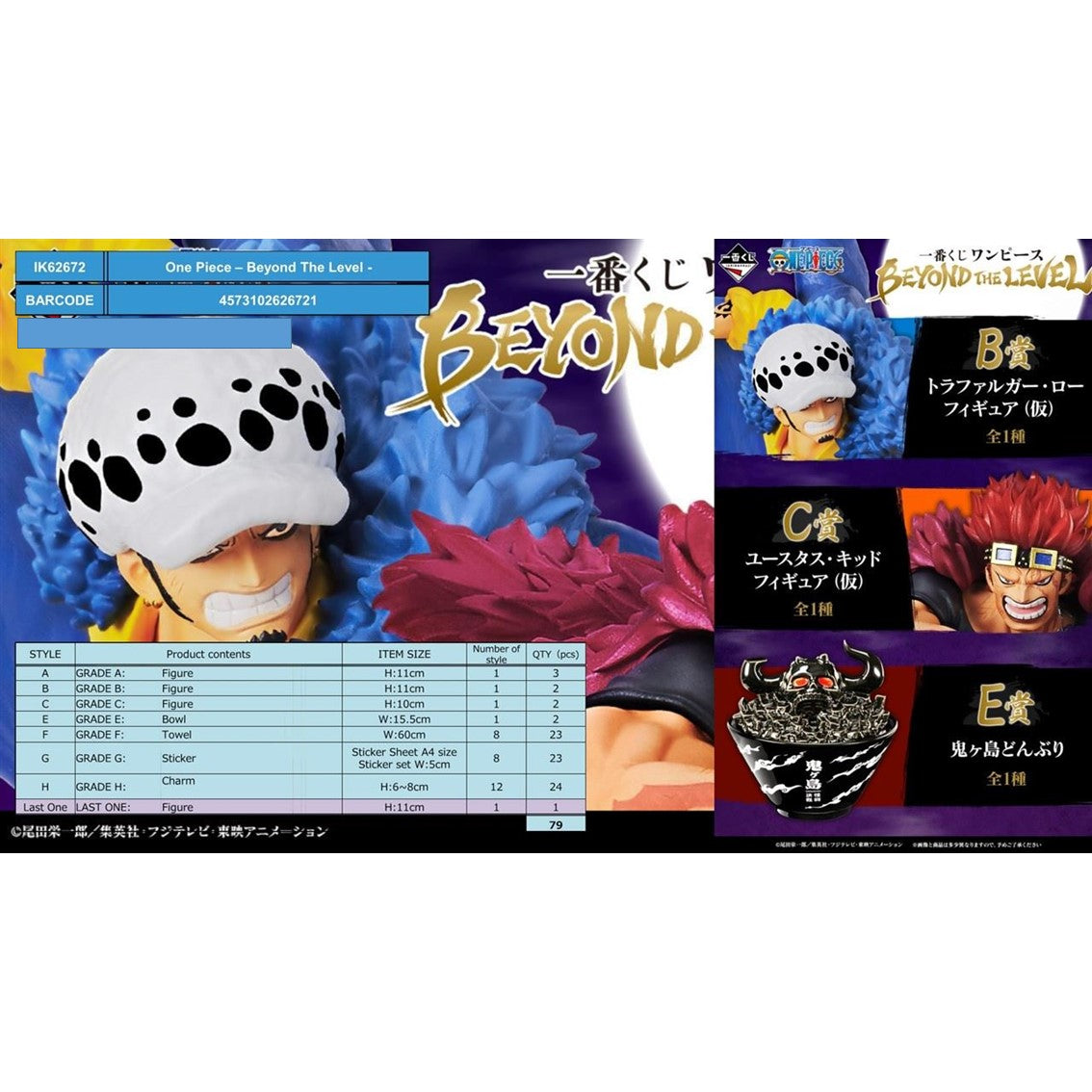 Ichiban kuji one piece beyond the level lote 79 articulos