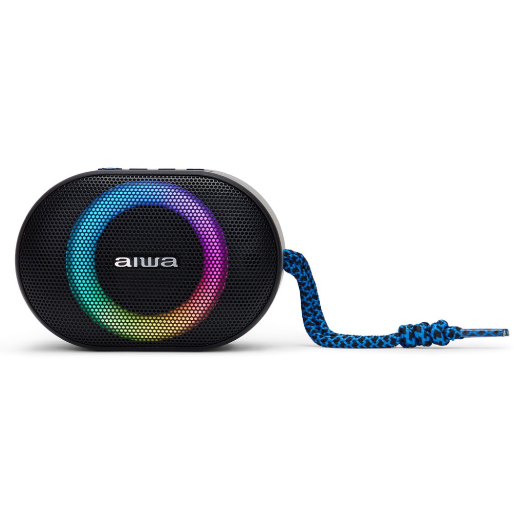 Altavoz portatil aiwa bst - 330 10w rms bluetooth azul y negro