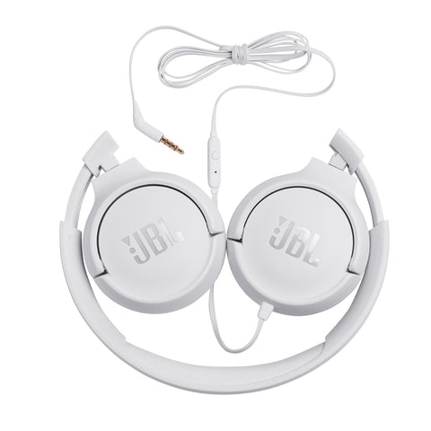 Auriculares jbl tune 500 -  microfono -  jack 3.5mm -  blanco