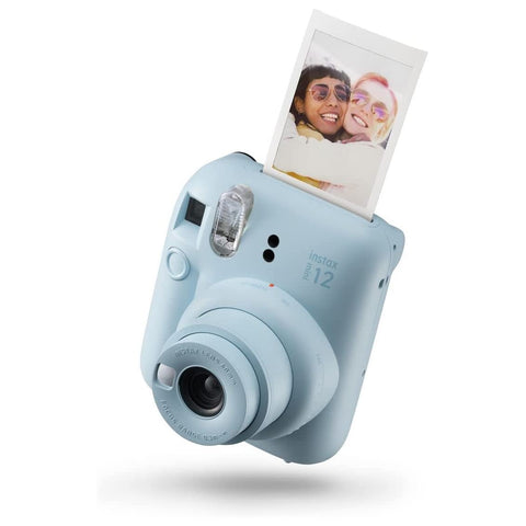 Camara fujifilm mini instax 12 flash -  autoexposicion -  azul pastel